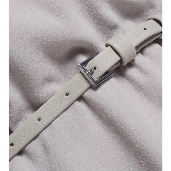 Halston Heritage Short Gray Dress with Belt Size 0 - Picture 4 of 7